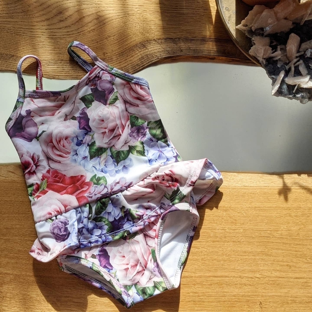 Romey loves Lulu floral swimsuit 6-12m